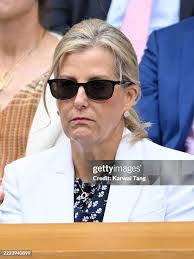 Carrie Cotterell and Joe Root attend day eight of the Wimbledon... News  Photo