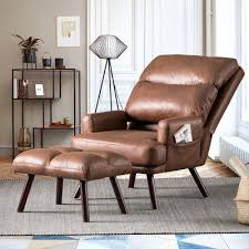 george oliver hogle 29 52 wide lounge chair and ottoman leather chair living room lounge chairs living room chair and ottoman