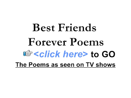 Best Friends Forever Poems