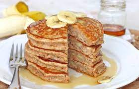 Whole Wheat Banana Pancakes Recipe Breakfast And Brunch With Whole Wheat Flour Light Brown Sugar Baking Powder Banana Pancakes Wheat Banana Yummy Breakfast