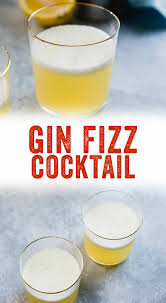Classic Gin Fizz Cocktail The Best A Couple Cooks Recipe Gin Cocktail Recipes Gin Fizz Gin Cocktails