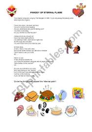 Parody Of The Song Eternal Flame Esl Worksheet By Bonca Italian translation of eternal flame by atomic kitten. esl printables
