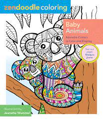 Download Amazon Com Zendoodle Coloring Baby Animals Adorable Critters To Color And Display 9781250109026 Wummel Jeanette Books