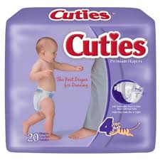 Prevail Cuties Baby Diapers Size 4 Case Of 124 Diapers