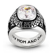 If it doesn't, that would be the first thing i would think of. Love The Luv Mom And Dad Engraving On This Class Ring Class Ring Silver Man Custom Class Rings
