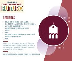Este programa tiene como objetivo principal brindar apoyo a jóvenes de nacionalidad jóvenes construyendo el futuro: El Ayuntamiento De Ayuntamiento Zumpango 2019 2021 Facebook