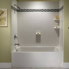 In a nutshell bath tub tile designs have become more chic and economic. Bathroom Tile Ideas With White Tub Novocom Top
