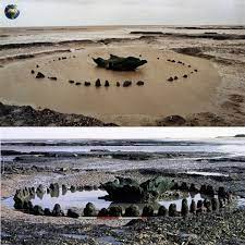 For four thousand years, it waited beneath mud and sand. In 1998, shifting  tides along Holme-next-the-Sea, on England's Norfolk coast, exposed a  strange wooden ring emerging from the beach. Archaeologists soon realized