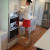 This pull out cabinet step stool is the most convenient way of giving your vertically challenged house mates quick access to the upper cabinets or countertop. 1
