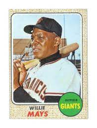 Includes card details, images, buying guide and more. 1968 Topps Willie Mays San Francisco Giants 50 Baseball Card For Sale Online Ebay