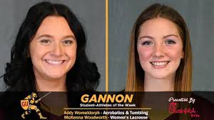 Womeldorph, Woodworth named Chick-fil-A Gannon Student Athletes of the Week 