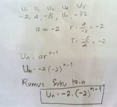 Rumus Suku Ke N Dari Barisan Geometri 2 4 8 16 32 Adalah Brainly Co Id
