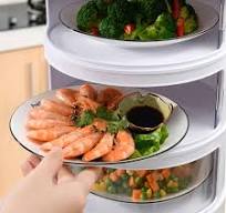 Parties Picnics ISO Factory Grade Plastic Covers Series Reusable and Collapsible Food Cover for Bowls ,Cups,Pot and Fruit