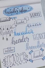Need some inspiration for a new bullet journal weekly . 15 Best Blue Bullet Journal Headers Titles For 2022 Crazy Laura