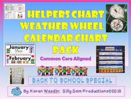 Classroom Jobs Calendar And Weather Set