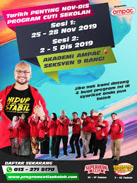 Kalendar cuti sekolah 2019 malaysia. Program Cuti Sekolah 2019 Saat Untuk Anak Anda Menjadi Lebih Hebat