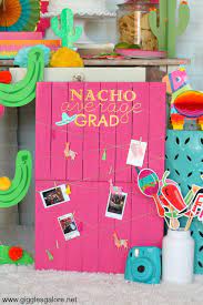This year i decided to combine one of my favorite party themes with this special a taco bar is an easy way to entertain a large crowd and i'm going to show you 6 easy tips to create your own fiesta themed graduation party. 6 Tips For A Fiesta Themed Graduation Party Giggles Galore