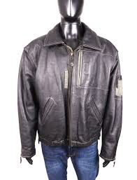 Hein Gericke Mens Leather Jacket Vintage Black Xl