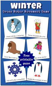 Winter Gross Motor Movement Game Free Printable Winter Activities Preschool Winter Theme Preschool Preschool Activities