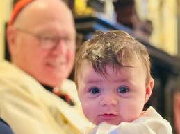 Claire was baptized by Cardinal Dolan today. Yay! (And yeah I know it's  Instagram… I'll post more pics later)