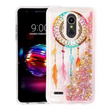 Phonelicious Glitter Liquid Case For Lg K30 Lg Premier Pro 4g Lte L413dl L413dg Slim Hybrid Liquid Bling Glitter Sparkle Q Rubber Case Case Cover Dream Catcher