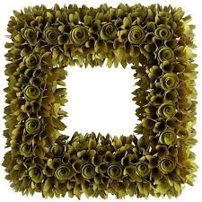 Wood Chip Wreath Square Wreath Wood Flower Wreath Wreaths