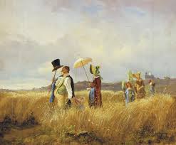 Der Sonntagsspaziergang I Carl Spitzweg Als Kunstdruck Oder Handgemaltes Gemalde