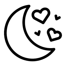 Moon Free Icon Heart Date Night Night Nature Love Astronomy Romantic Moon Phase Crescent Moon Moo Easy Drawings Cute Doodle Art Cute Little Drawings