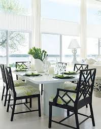 Black Bamboo Chairs White Lacquer Table Bamboo Dining Chairs Decor House Interior