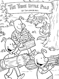 Shadow puppets of three little pigs and big bad wolf. Three Little Pigs Story Black White Version Flip Ebook Pages 1 16 Anyflip Anyflip