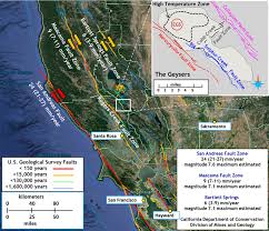 The San Andreas Fault System Including The Maacama Rodgers Creek Fault Download Scientific Diagram