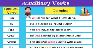 Held in or used as. Auxiliary Verb Definition List And Examples Of Auxiliary Verbs 7esl
