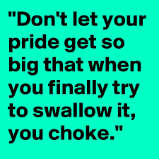 Original lyrics of swallow it song by brandon flowers. Don T Let Your Pride Get So Big That When You Finally Try To Swallow It You Choke Post By Chemicalxrated On Boldomatic