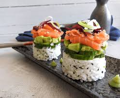 Smoked salmon bagel night is a big hit in our house. Smoked Salmon Sushi Stack Feed Your Sole