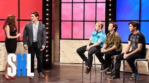 A famous guest host stars in parodies and sketches created by the cast of this witty show. Dating Show Snl Youtube
