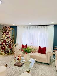 Can't believe how much these curtains changed my living room # twopagescurtains Transform your room into a high-end haven with a touch of  elegance. By hanging curtains higher and letting them pool on