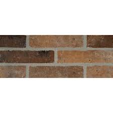 Msi Rustico Brick 2 1 3 In X 10 In Glazed Porcelain Floor And Wall Tile 5 17 Sq Ft Case Nhdrusbri2x10 Porcelain Flooring Floor And Wall Tile Brick Tiles
