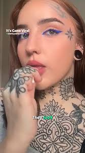 Gen Z know exactly how to elevate their face tattoos 🔥