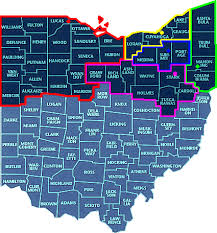 County Distribution Map Northern District Of Ohio United