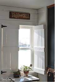 Diy Farmhouse Wooden Shutters My Repurposed Life Interior Shutters Farmhouse Shutters Indoor Shutters