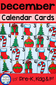 Five Complete Sets Of December Calendar Number Cards For Prek Kindergarten And First Grade Great For Mixing A Calendar Numbers December Calendar Pocket Chart