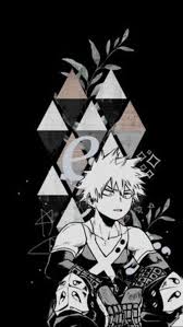 Disney icon aesthetic black and white; Bakugo Phone Wallpapers Top Free Bakugo Phone Backgrounds Wallpaperaccess