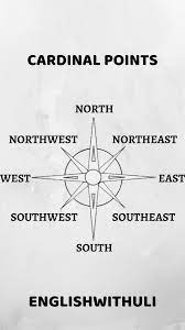 Estos puntos cardinales son el este, que viene señalado por el lugar aproximado donde sale el sol cada día; Pin En Aprenderingles