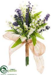 Lily of the valley bouquet. Lily Of The Valley Lavender Bouquet In White Lavender Silk Lily Centerpiece Silk Lilies Silk Plants Direct