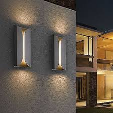 Folds Tall Outdoor Led Wall Sconce In 2020 Modern Outdoor Lighting Led Wall Sconce Outdoor Wall Lighting