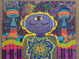 Learning to mix your own colors and shades will save you money and expand your palette. Samantha Mcgregor Original Art Love Psychedelic Psychedelic Painting Acrylic Acrylic Painting Acrylic Art Art Trippy Eye Painting Painting Original Art