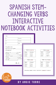 Spanish Stem Changing Verbs Interactive Notebook Activities Distance Learning In 2020 Interactive Notebook Activities Spanish Interactive Notebook Activities Spanish Interactive Notebook