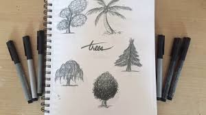 Grab the pen tool (p) from the toolbar again and draw the new path. How To Draw Trees 5 Easy Tree Drawings With Brush Pens Youtube