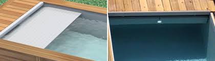 Piscine Bois Rectangulaire Urbaine Avec Volet Integre