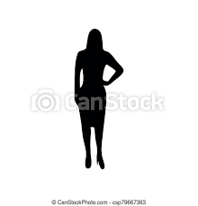 Saw something that caught your attention? Woman Silhouette Woman Body Silhouette Confident Standing And Holding One Hand At Hip Black Minimalist Flat Vector Canstock